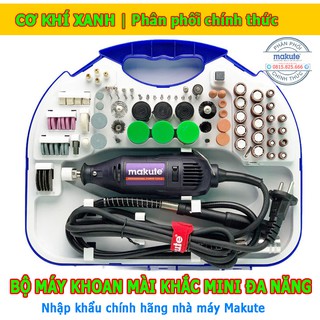 Bộ máy khoan mài cắt khắc mini đa năng 196 chi tiết 6 tốc độ