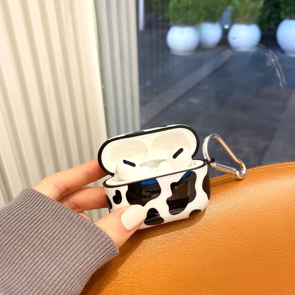 Vỏ Bảo Vệ Hộp Đựng Tai Nghe Airpods Họa Tiết Da Bò Sữa Kiểu Âu Mỹ Ốp | BigBuy360 - bigbuy360.vn