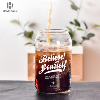 Cốc Thủy Tinh Uống Nước/Cà Phê/Trà Sữa/Nước Ép Có Tay Cầm Dài Siêu Bền Tiện Dụng