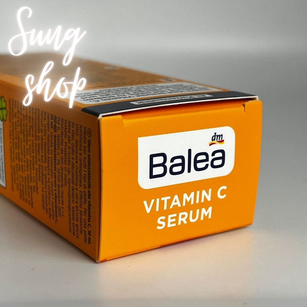 Serum Vitamin C Balea Đức sáng da mờ thâm nếp nhăn ngăn ngừa lão hóa