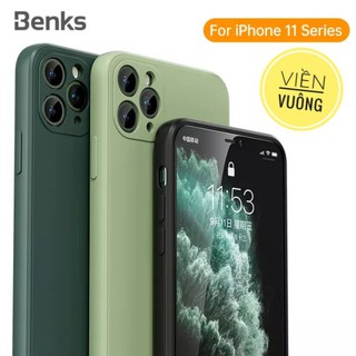Ốp lưng Iphone 11 / Pro / Pro max viền vuông giống Iphone 12 hiệu Benks Magic Cube cao cấp