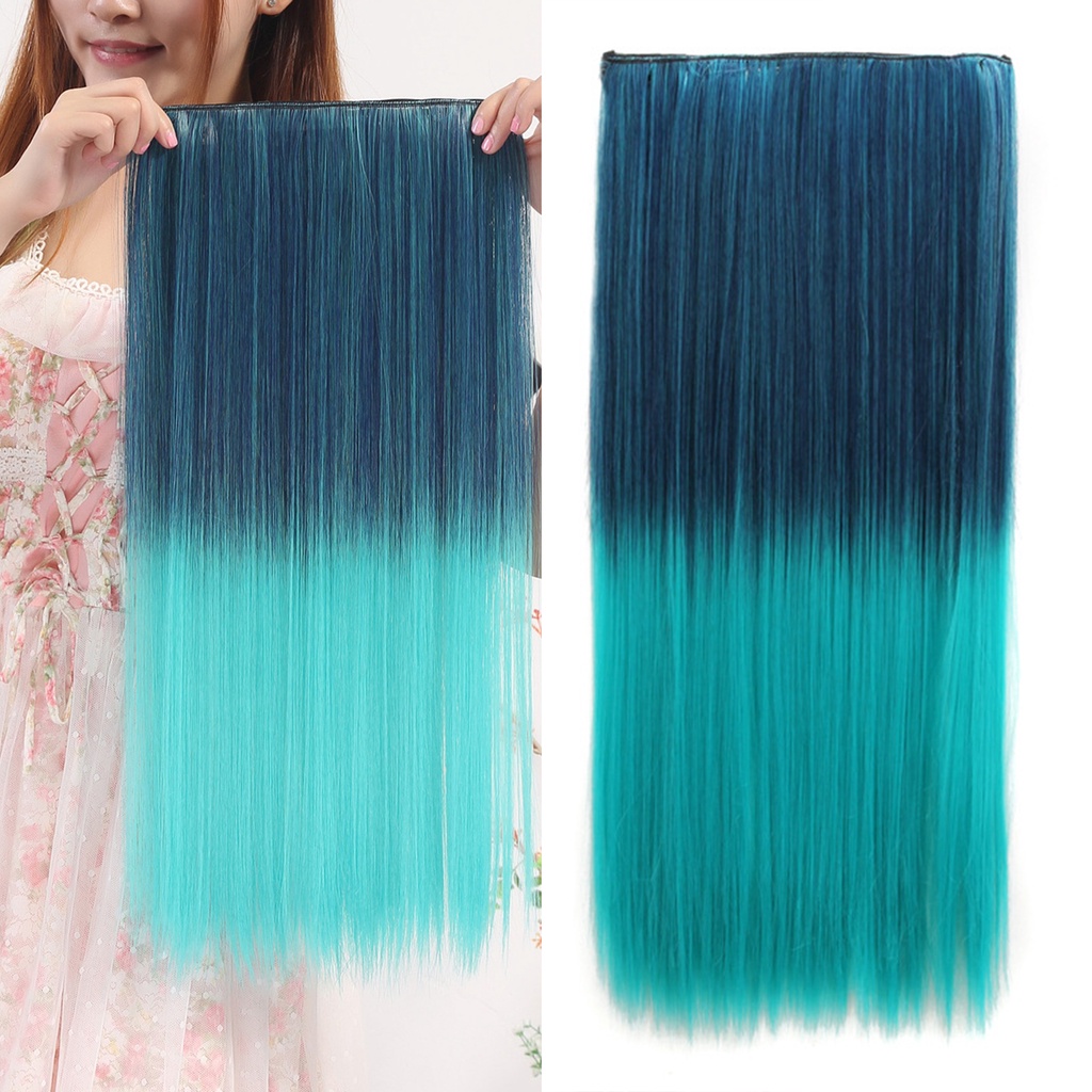 Tóc Giả Dạng Kẹp Chịu Nhiệt Độ Cao Màu Ombre Độc Đáo