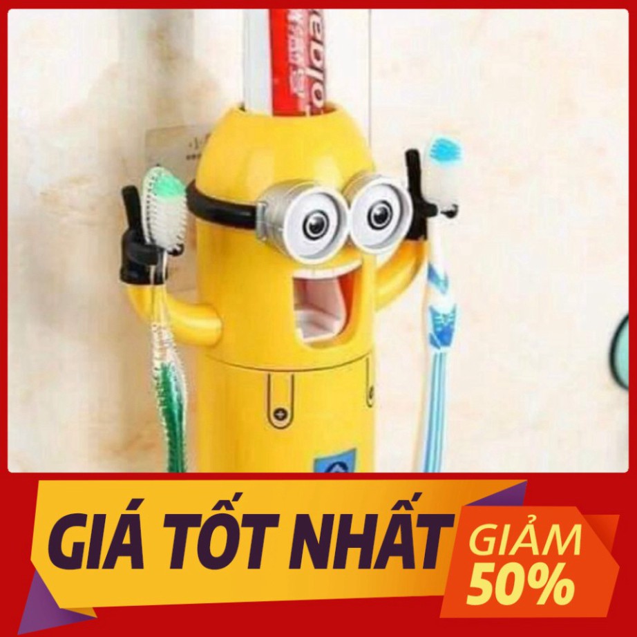 RẺ NHẤT- FREE SHIP_ BỘ NHẢ KEM ĐÁNH RĂNG MINION SIÊU TIỆN LỢI PHỤ KIỆN TRONG PHÒNG TẮM - Shop Uy Tín