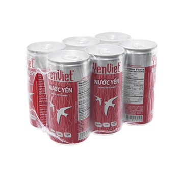 NƯỚC YẾN LON VỊ NGUYÊN BẢN Yến Việt lốc 6 lon  X 190ML - 087