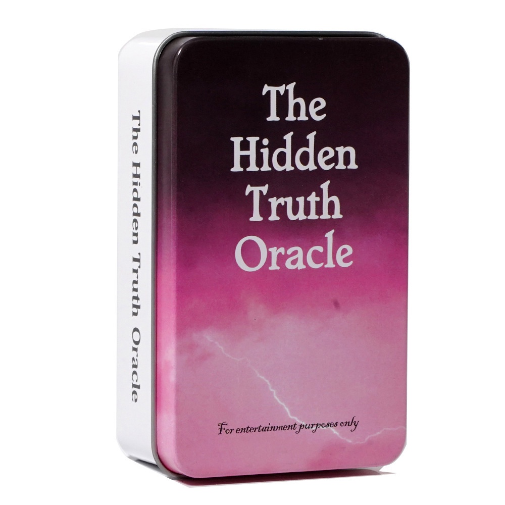 Bộ Bài The Hidden Truth Oracle Hộp Thiếc Mạ Cạnh 78 Lá Tặng File Tiếng Anh Và Đá Thanh Tẩy THSB12