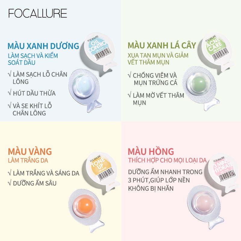 [Hàng mới về] Mặt Nạ 7 Ngày 3.8g Dưỡng Ẩm Kiềm Dầu Giảm Mụn Hiệu Quả | BigBuy360 - bigbuy360.vn