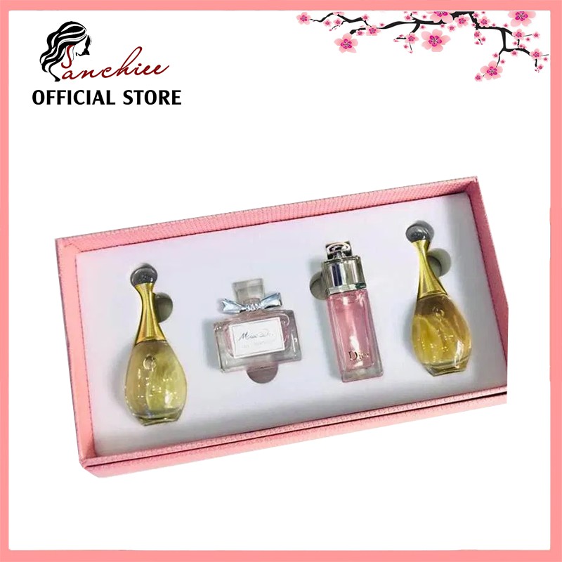 💯Nước hoa mini [𝘊𝘩𝘪́𝘯𝘩 𝘏𝘢̃𝘯𝘨]  Combo Sét 4 Chai nước hoa dior Dior 5ml | Thế Giới Skin Care