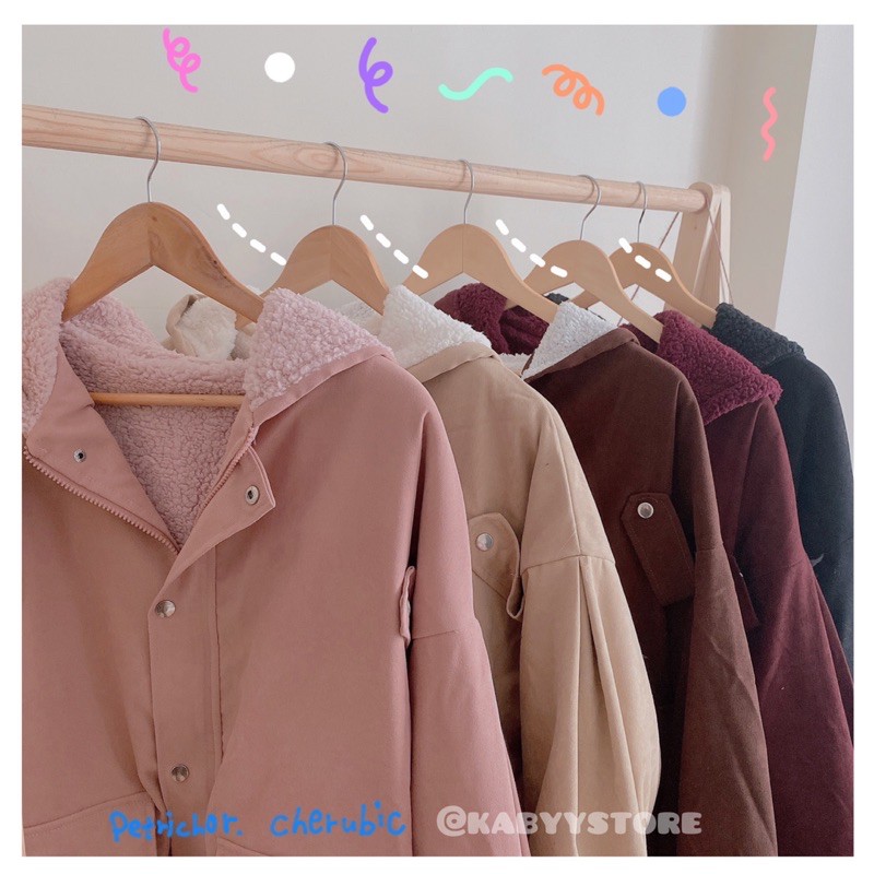 ÁO KHOÁC NHUNG LÓT BÔNG