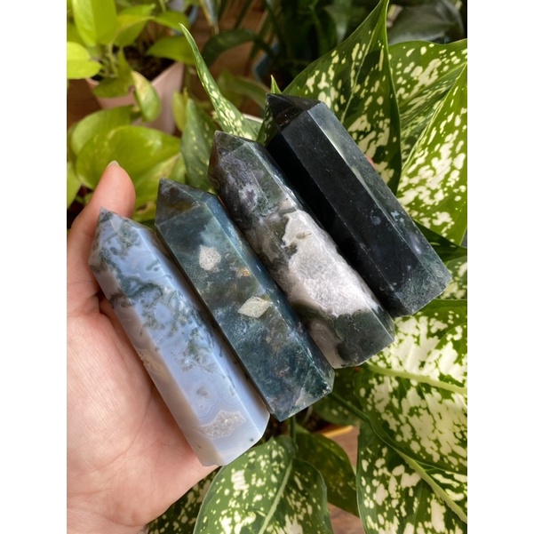 Trụ Moss Agate