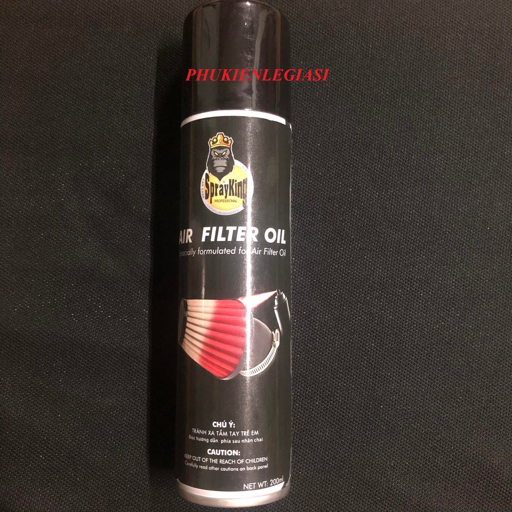 Xịt Tẩm dầu lọc gió Sprayking Air Filter Oil 200ml
