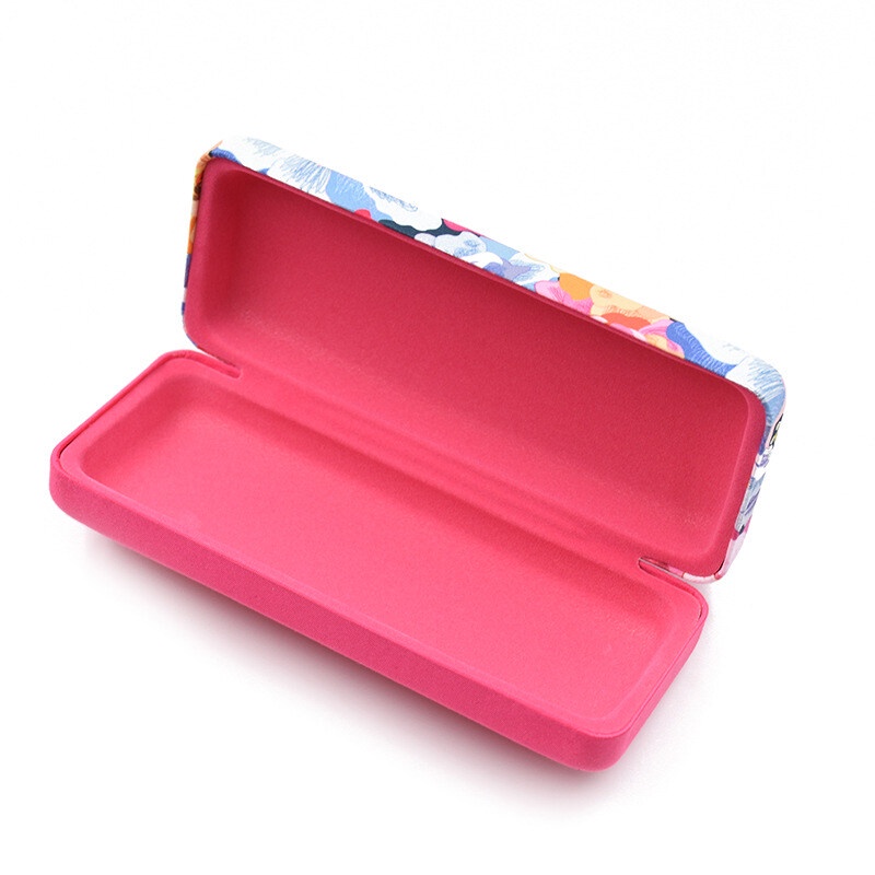 Hộp Đựng Mắt Kính Bằng Sợi Microfiber Chất Lượng Cao Họa Tiết Hoa Thời Trang Unisex