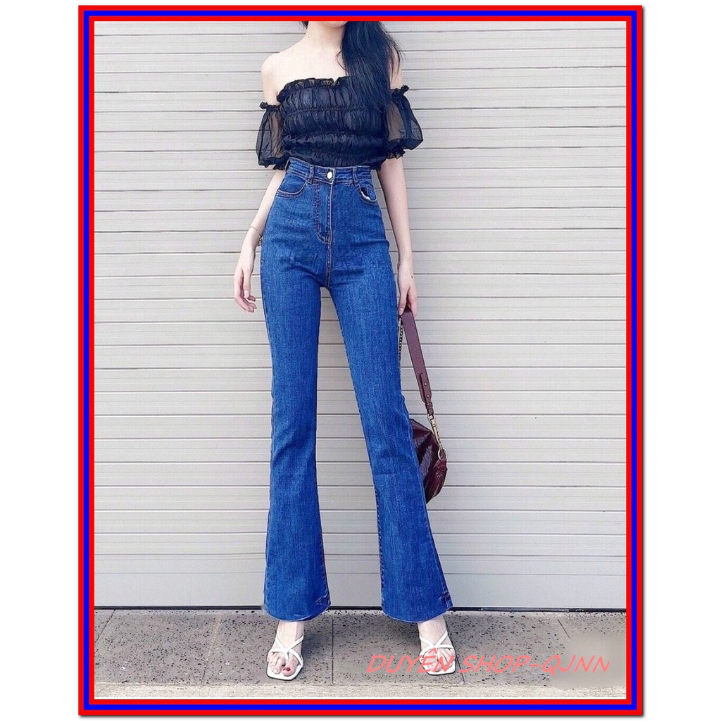 Quần jean nữ ỐNG LOE siêu xịn chất jean giãn tốt fome chuẩn size 26-30 ( 2 màu ) -81