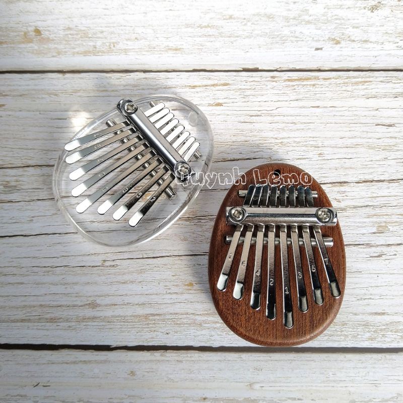 Mua [Có sẵn] Đàn Kalimba 8 Phím [Pha Lê] Độc Đáo - (Đàn Kalimba 8 Phím Mini) - Dễ Sử Dụng - Có Dây Buộc Dễ Thương