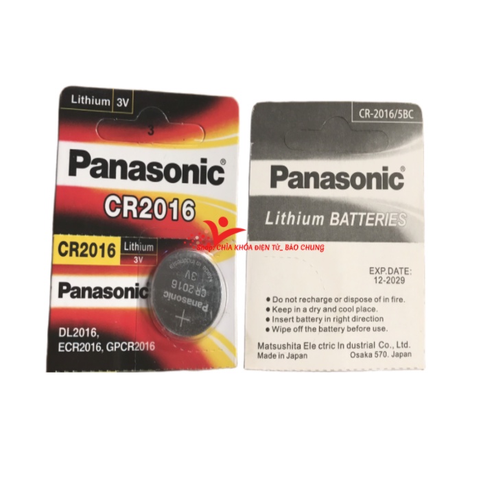 Pin cr 2016 pana,maxell dùng cho điều khiển ô tô và một số thiết bị điện tử