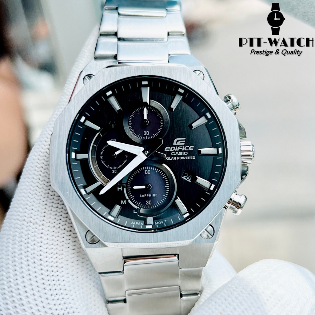 Đồng hồ nam Edifice EFS-s570D - Pin năng lượng mặt trời - Kính sapphire - Chống nước 100m