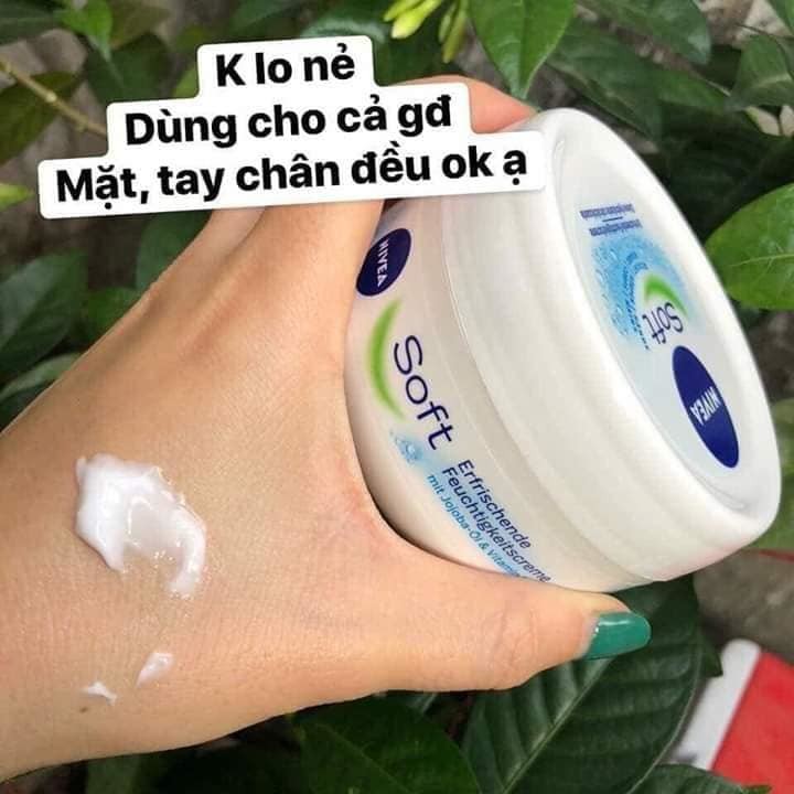 Kem dưỡng ẩm dưỡng da chuyên sâu NIVEA SOFT giúp làm mềm mịn và cấp ẩm cho da Xuất xứ Đức 200ml