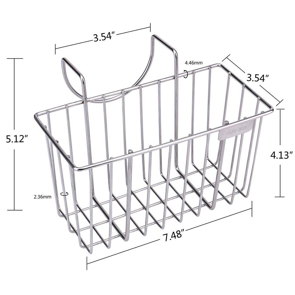 Giỏ đựng mút rửa chén bằng thép không gỉ