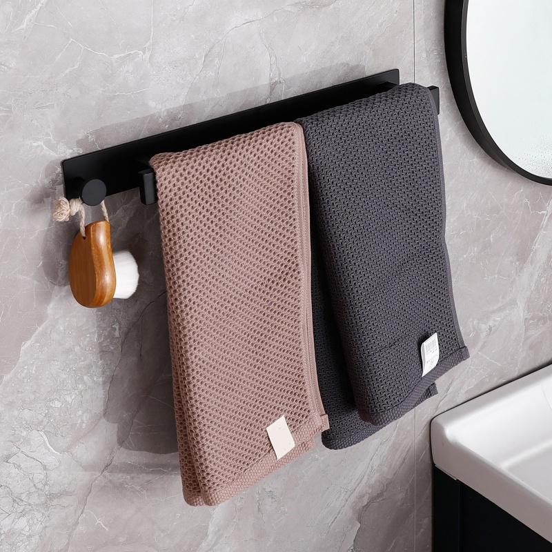 Giá Đỡ Khăn Tắm Tự Dính Gắn Tường Tiện Dụng ​Kệ Đựng Đồ Bằng Kim Loại Tiện Dụng Cho Gia Đình / Khách Sạn