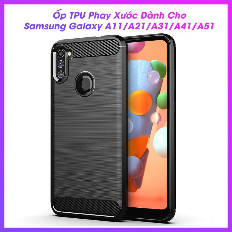 Ốp Lưng Samsung Galaxy A11 Chống Sốc Vân Phay Xước