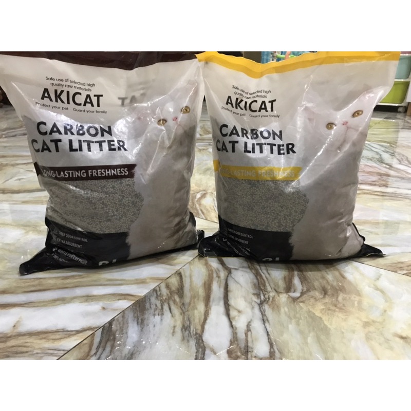 Cát vệ sinh than hoạt tính Akicat 8L - 4kg