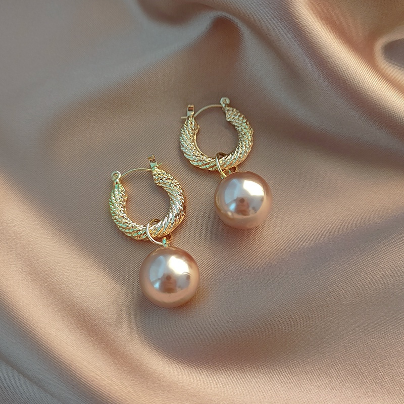 MOCHASHUVintage Ngọc Trai Mặt Dây Chuyền Bông Tai Phong Cách Hàn Quốc Mạ Vàng Bông Tai Nữ Mới 2023 Phụ Kiện Thời Trang