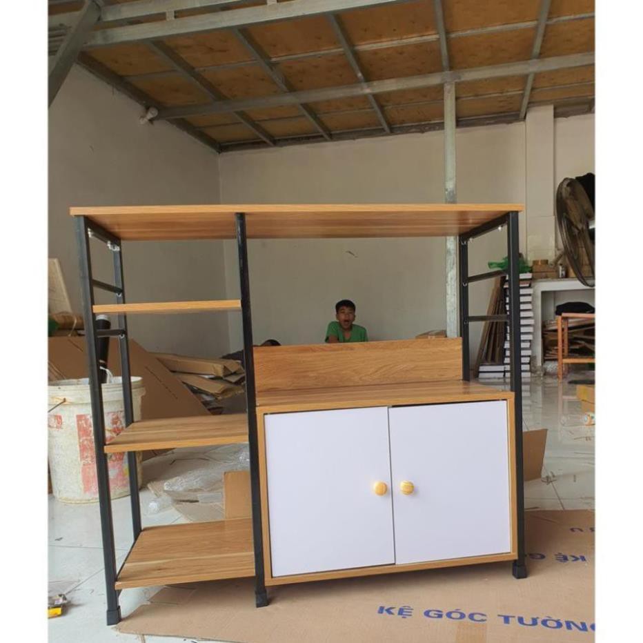 ⛔MIỄN PHÍ SHIP⛔Kệ Lò Vi Sóng 4 Tầng Khung Sắt, Sàn Gỗ Cực Chắc Chắn | BigBuy360 - bigbuy360.vn