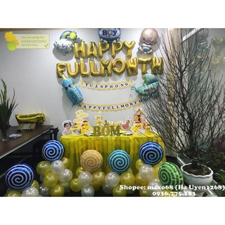 Set trang trí Happy Full month