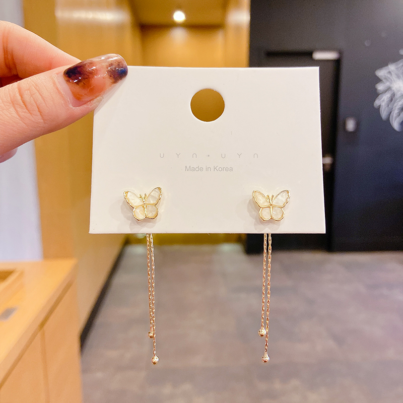 Hoa Tai Dáng Dài Thời Trang Phong Cách Hàn Quốc Cho Nữ