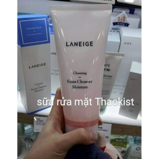 Sửa rửa mặt dưỡng ẩm mịn da laneige moisture cleanser
