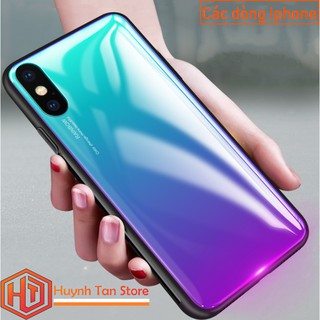 ỐP lưng Iphone X / Iphone 7 / 8 mặt kính đa sắc cầu vồng
