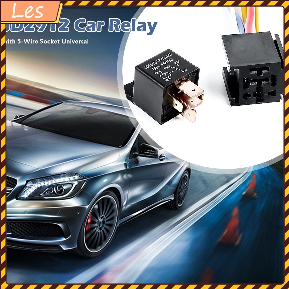 Rơ le tự động 5 dây JD2912 12V DC 80A cho xe hơi