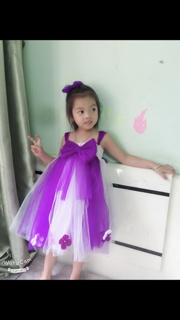 Váy công chúa nơ tím