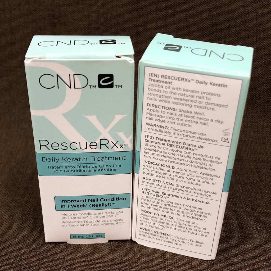 Dưỡng Móng CND RescueRxx 15ml, Dầu dưỡng móng bổ sung Keratin
