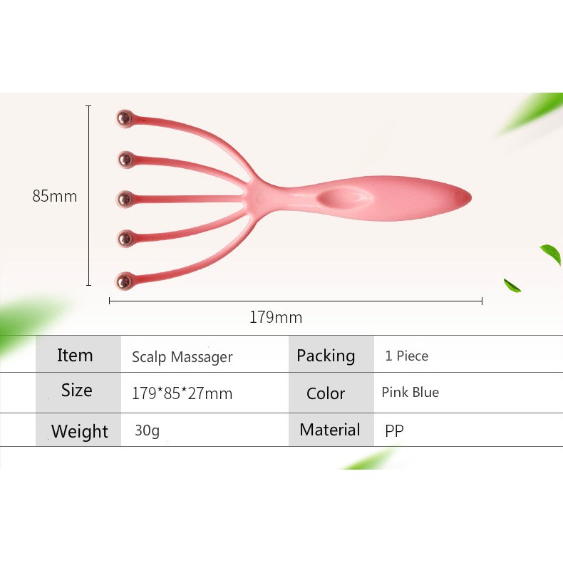 Dụng cụ mát xa đầu thư giãn bằng thép thiết kế năm ngón tay | BigBuy360 - bigbuy360.vn