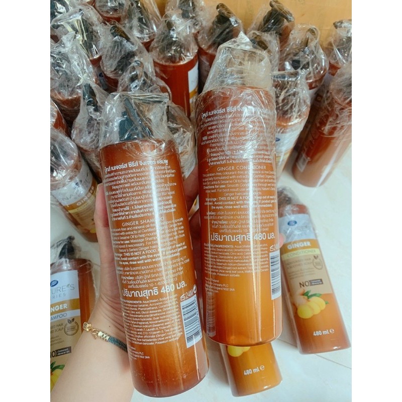 DẦU GỘI VÀ DẦU XẢ GỪNG ORGANIC Thái Lan
