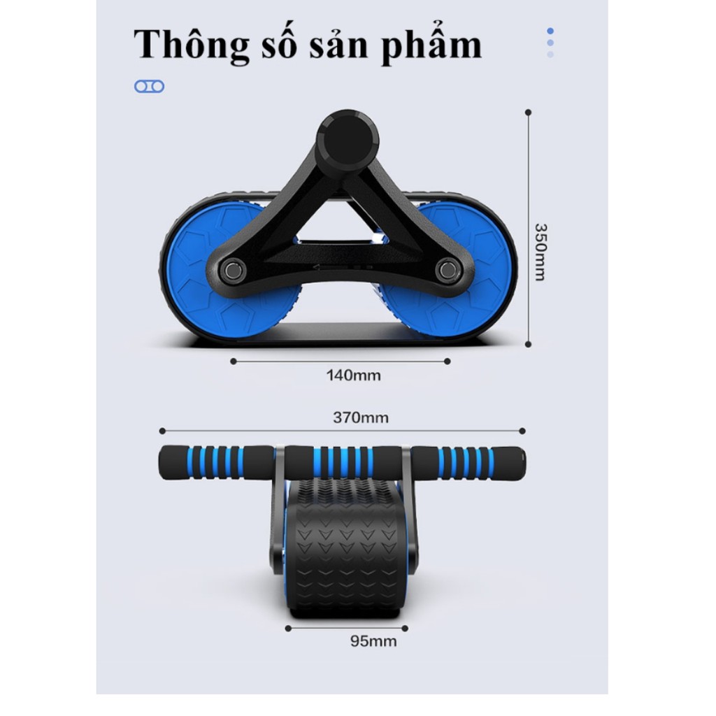 Con lăn tập cơ bụng tự động đốt calo Tank Wheel