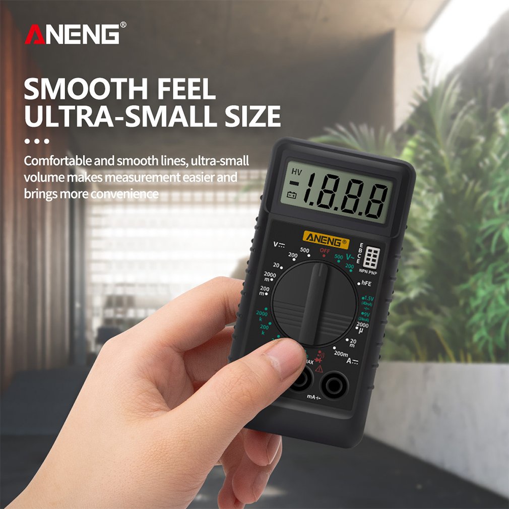 Máy đo vạn năng có thể đo dòng điện kích thước mini Dt-182 chất lượng cao