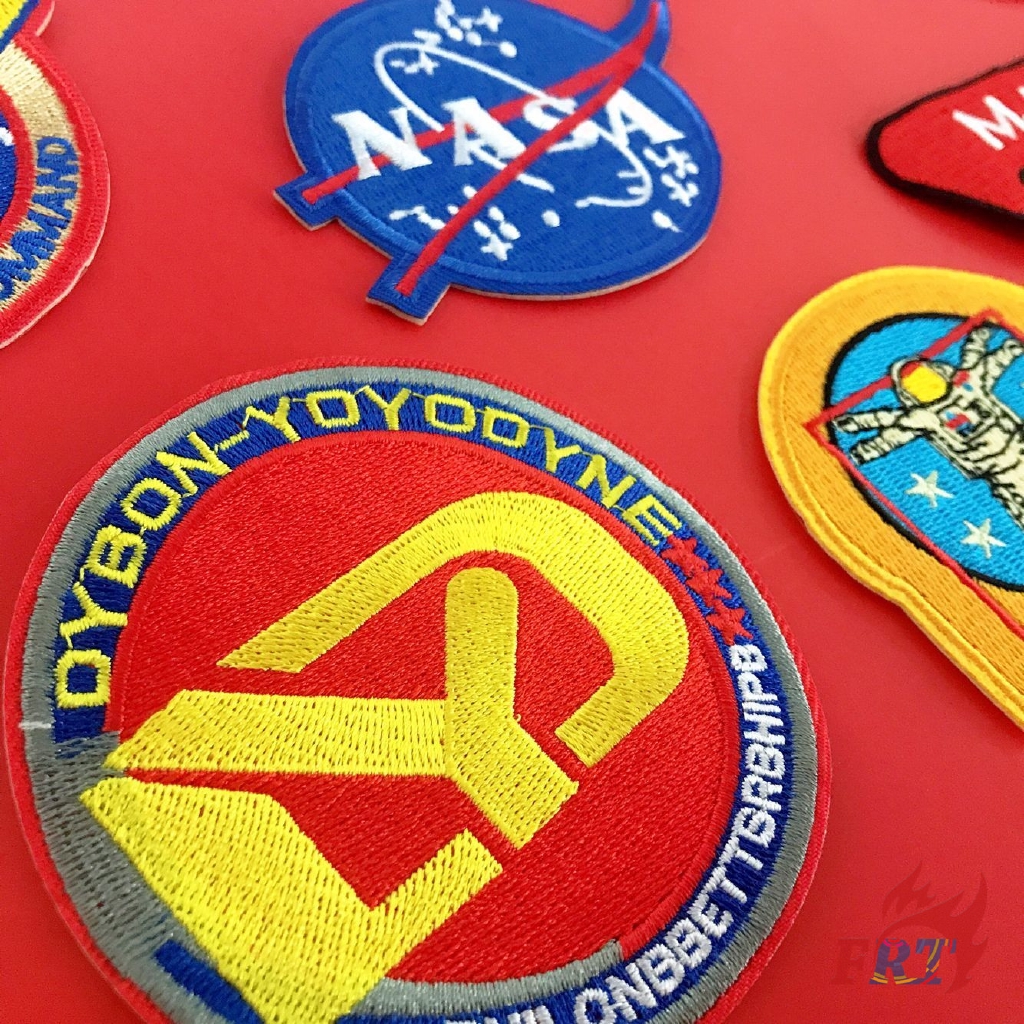 Miếng thêu họa tiết NASA dùng trang trí quần áo độc đáo（☸ NASA - Astronaut & Space Iron-on Patch ☸ ）（NASA - Series 02）