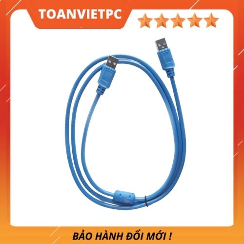 Dây cáp usb 2 đầu đực dài 1.5m xanh TỐT