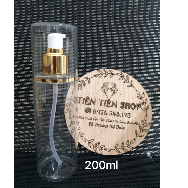 Chai nhựa trong 200ml xịt giọt Y28