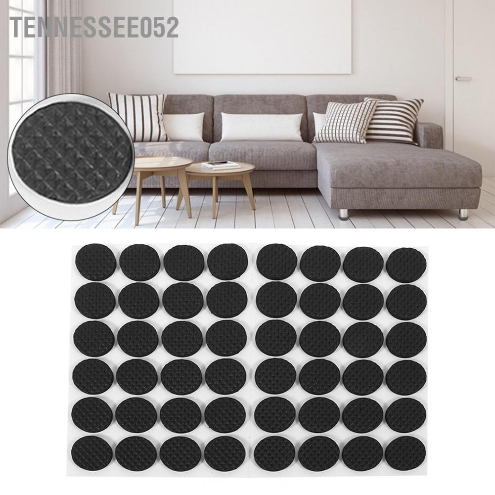 Tennessee052 48Pcs Black Non-slip Self Adhesive Floor Protectors Furniture Sofa Table Chair Rubber Feet Pads
