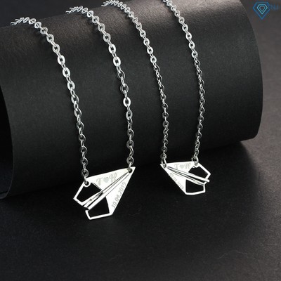 Dây chuyền cặp đôi bạc 925 khắc tên theo yêu cầu DCD0028 Trang Sức TNJ