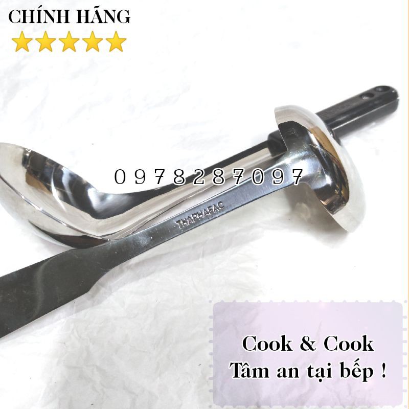 Muỗng canh muôi múc canh vá múc canh vá súp inox 304 cao cấp Thaphafac- Vietcook