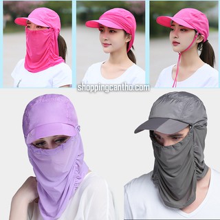 Nón Có Che Mặt Chống Nắng 4 Phong Cách