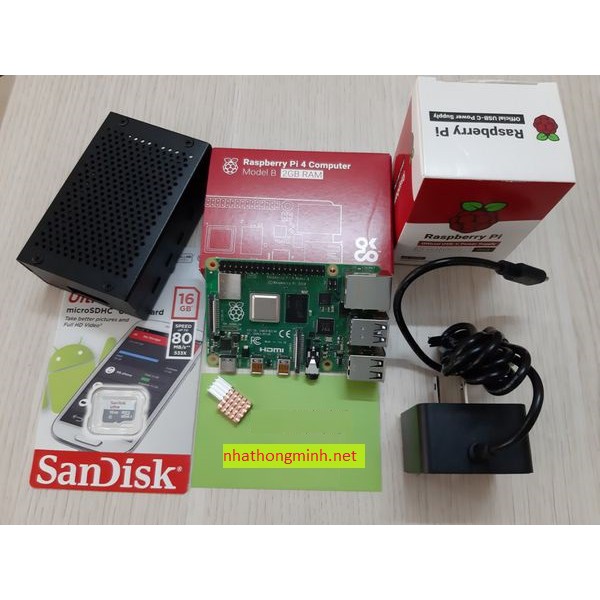 Bộ Raspberry Pi 4 Model B bản 2GB/4GB UK + Cài sẵn Docker Hassio + Hỗ trợ chơi Home Assistant