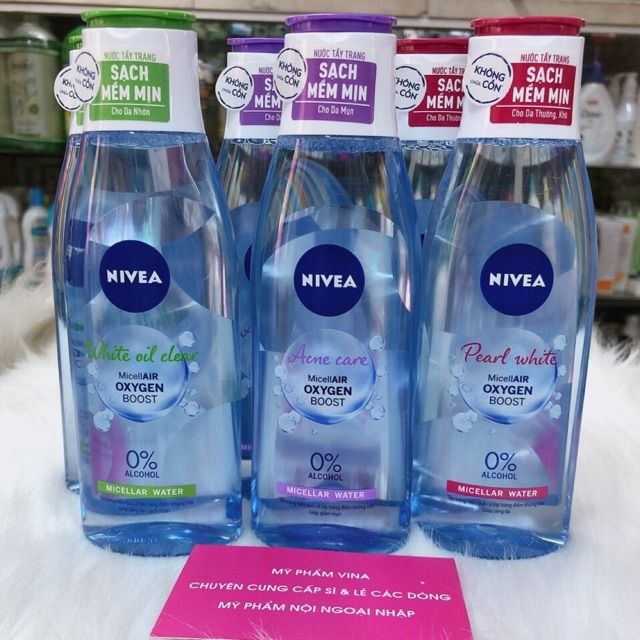 Nước tẩy trang NIVEA chai lớn 200ml mẫu mới .