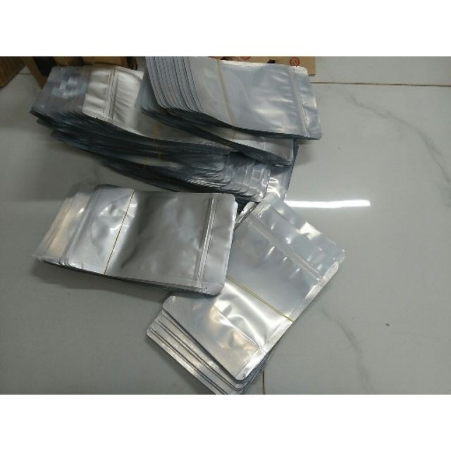 1 Túi Zip Bạc Đựng Vừa 100G Bột Trà Xanh