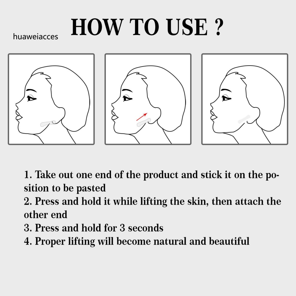 Set 100 Miếng Dán Nâng Cơ Mặt Vô Hình Tiện Dụng