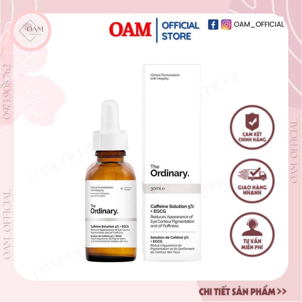 Serum mắt giảm quầng thâm mắt Caffeine Solution 5% + EGCG Ordinary