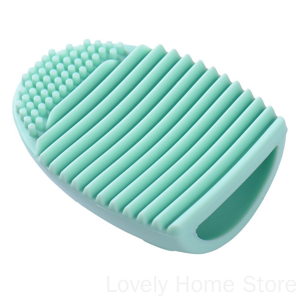 [Hàng mới về] Dụng cụ làm sạch cọ trang điểm hình quả trứng bằng silicone tiện lợi cho nữ